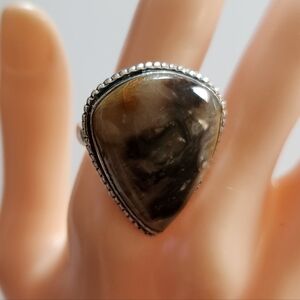 Agate Gemstone Handmade Fashion Ethnic Jewelry  Size 9